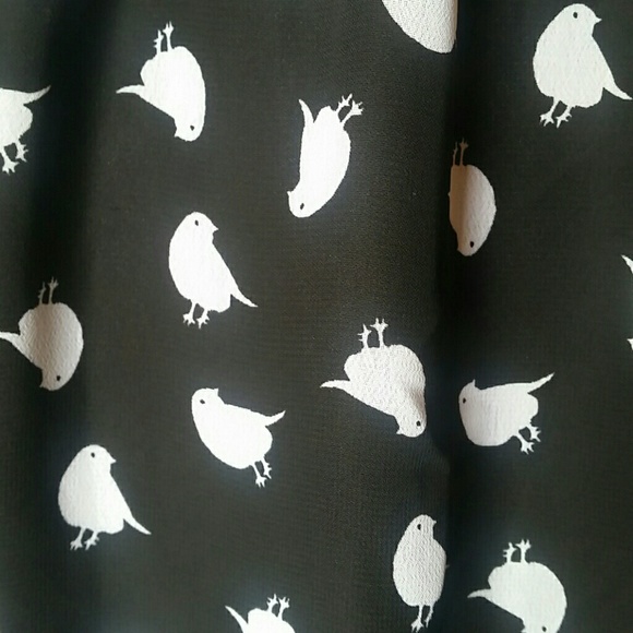 Summer dress Black song bird - Picture 3 of 7